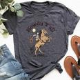 Vintage Howdy Y'All Rodeo Western Country Southern Cowgirl Women's Heather T-Shirt Heather Dark Grey