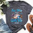 Aw Ship It's A Girls Trip 2025 Girl Cruise Vacation Trip Bella Canvas T-shirt Heather Deep Teal
