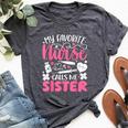 My Favorite Nurse Calls Me Sister Mother's Day Rn Nursing Bella Canvas T-shirt Heather Deep Teal