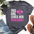 This Girl Loves Her Pickleball Bella Canvas T-shirt Heather Deep Teal This Girl Loves Her Pickleball Bella Canvas T-shirt Heather Deep Teal
