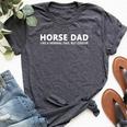 Horseback Riding Father Horse Dad Bella Canvas T-shirt Heather Deep Teal