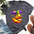 Mardi Gras Rubber Duck New Orlean Carnival Festival Bella Canvas T-shirt Heather Deep Teal