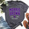 Morris Brown College Arch Vintage Women Bella Canvas T-shirt Heather Deep Teal