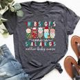 Small Packages Mother Baby Nurse Christmas Mom Baby Nurse Bella Canvas T-shirt Heather Deep Teal