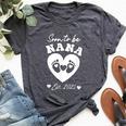 Soon To Be Nana 2025 First Time Mom Pregnancy Bella Canvas T-shirt Heather Deep Teal