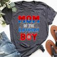 Spider Web Birthday Party Mom Of The Birthday Boy Bella Canvas T-shirt Heather Deep Teal
