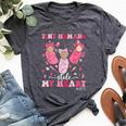 Tiny Humans Stole My Heart Nicu Nurse Happy Valentine's Day Bella Canvas T-shirt Heather Deep Teal