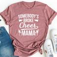 Broke Cheer Mama Cheer Mom Of A Cheerleader Mother Bella Canvas T-shirt Heather Dark Grey