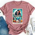 Cool Mama Club Tarot Card Skeleton Halloween Bella Canvas T-shirt Heather Dark Grey