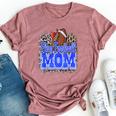 Flag Football Mom Mother's Day Football Team Mom For Women Bella Canvas T-shirt Heather Dark Grey