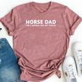 Horseback Riding Father Horse Dad Bella Canvas T-shirt Heather Dark Grey