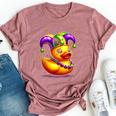 Mardi Gras Rubber Duck New Orlean Carnival Festival Bella Canvas T-shirt Heather Dark Grey