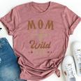 Mom Of The Wild One Cowboy Western Rodeo Party Matching Bella Canvas T-shirt Heather Dark Grey