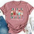 Small Packages Mother Baby Nurse Christmas Mom Baby Nurse Bella Canvas T-shirt Heather Dark Grey