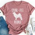 Vintage Shar-Pei Mama Sharpei Mom Dog Owner Mother Bella Canvas T-shirt Heather Dark Grey
