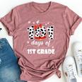 101 Days 1St Grade Dog 100 Days School 100Th Day Students Bella Canvas T-shirt Heather Mauve