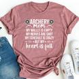 Archery Mom My Heart Is Full Archery Mother Of An Archer Mom Bella Canvas T-shirt Heather Mauve