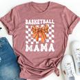Basketball Mama Coquette Bow Game Day Sports Lover Mom Bella Canvas T-shirt Heather Mauve