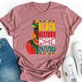 Black History For Black Queen Afro Queen Bella Canvas T-shirt Heather Mauve