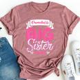 Only Child Big Sister 2025 Cute Promoted To Big Sister 2025 Bella Canvas T-shirt Heather Mauve