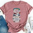 Girl Taylor First Name Personalized Groovy 80'S Bracelet Bella Canvas T-shirt Heather Mauve