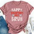 Happy Valentines Day Bruh Heart Love Valentine Boys Girls Bella Canvas T-shirt Heather Mauve