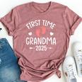 Promoted To Grandma 2025 Grandma Est 2025 Bella Canvas T-shirt Heather Mauve
