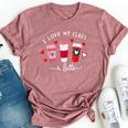 Teachers Valentine Day I Love My Class A Latte Coffee Women Bella Canvas T-shirt Heather Mauve