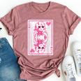 Valentine's Day Queen Of Hearts Cute Pink Dolly Valentine Bella Canvas T-shirt Heather Mauve Valentine's Day Queen Of Hearts Cute Pink Dolly Valentine Bella Canvas T-shirt Heather Mauve
