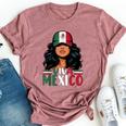 Viva Mexico Mexican Girl Independence Day Mexican Flag Women Bella Canvas T-shirt Heather Mauve