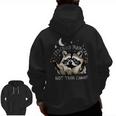 Funny Racoon Zip-Up Hoodie - Back Print for Men