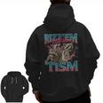 Raccoon Autism Advocacy Zip-Up Hoodie for Men | Meme-Inspired Design