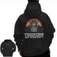 Raccoon & Cat Street-Style Zip Up Hoodie – Fun Unisex Back Print