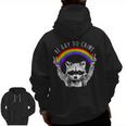 Raccoon LGBTQ Pride Zip Hoodie - Rainbow & Be Gay, Do Crime
