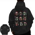 Raccoon Lover Zip Up Hoodie - Christmas Lights Pajama for Men