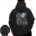 Raccoon Moon Howling Zip Up Hoodie | Men’s Back Print