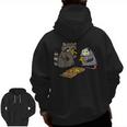 Raccoon & Opossum Pizza Party | Unisex Zip-Up Hoodie for Fun