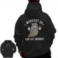 Raccoon 'Trash Panda' Workout Hoodie for Men – Zip-Up, Gym Ready
