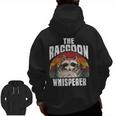 The Raccoon Whisperer Raccoon's Lover Vintage Retro Men Zip Up Hoodie Back Print