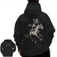 Retro Cowboy Raccoon Zip Up Hoodie - 90s Western Style for Men