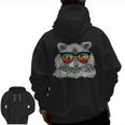 Retro Raccoon Hoodie for Men - Sunglasses Style | Animal Lover's Zip Up