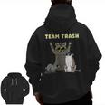 Trash Animals Funny Hoodie - Opossum & Raccoon Men's Zip-Up