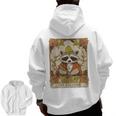 A Little Feral Raccoon Moon Hoodie - Men's Zip-Up Back Print