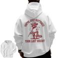 Cowboy Raccoon Men’s Zip Up Hoodie - Funny Western Style