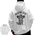 Howdy Raccoon Men's & Women's Zip-Up Hoodie | Cowboy Animal Print
