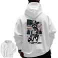 Raccoon Cowboy Western Hoodie - Vintage Back Print Men’s Zip Up