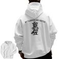 Raccoon Cowboy Zip Up Hoodie for Men | Fun Back Print Design
