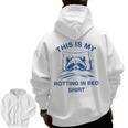 Raccoon Meme Sarcastic Hoodie - Zip-Up for Men, Comfy Back Print