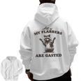 Raccoon Men’s Hoodie - Funny Back Print - Cozy Zip-Up for Fall