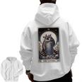 Raccoon Tarot Lovers Hoodie - Men's Zip Up, Back Print, Mystical Design
